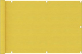 vidaXL sárga HDPE erkélyparaván 90 x 400 cm