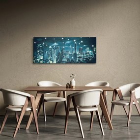 Egy ragyogó metropolisz képe (120x50 cm)