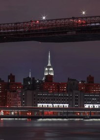 Poszter 50x70cm Esti panoráma Alsó-Manhattanre, Assaf Frank