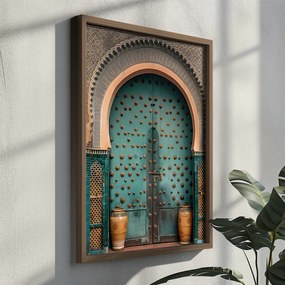 GE128-L keretezett MDF falikép, 35 x 47 cm