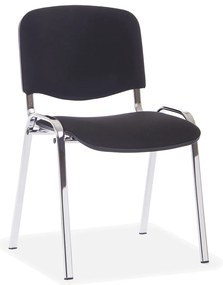 Viva konferencia szék, króm lábak, fekete