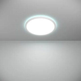 Eglo 901472 -LED RGBW Dimmelhető fürdőszobai lámpa ROVITO 18,5W/230V átm. 38,9cm IP44 fehér