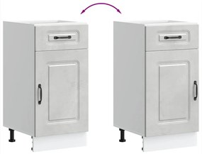 vidaXL Konyhai alapszekrény Kalmar beton szürke műfa