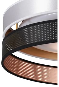 Duolla-LED Mennyezeti lámpa ROLLER DUO SH. LED/24W/230V átm. 45 cm ezüst/fekete