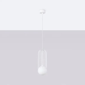 Sollux SL.1331 - Csillár zsinóron BRINA 1xG9/8W/230V fehér