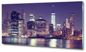 Üvegkép nyomtatás New york éjjel osh-100962649