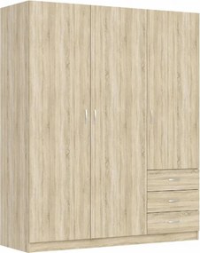 Riava gardróbszekrény 144cm 3D3S Sonoma Oak