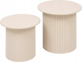 Dohányzóasztal Atmosphera kerek 40 x 40 x 38cm bézs árnyalatok