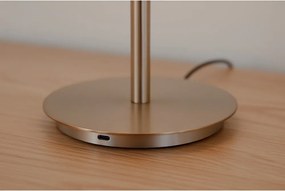 Sárgaréz színű fém LED dimmelhető asztali lámpa üveg búrával (magasság 37 cm) Audrey Table – UMAGE