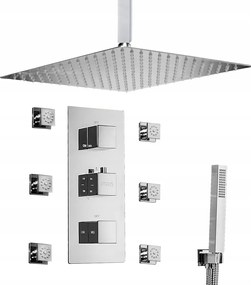 Négyzet alakú süllyesztett hidromasszázs fúvóka készlet