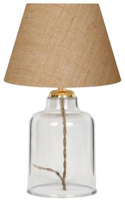 Asztali lámpa AYD 1xE27/40W/230V barna/átlátszó