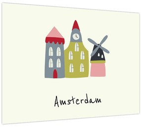 Üveg kép - Európa városai N⁰4 (70x50 cm)