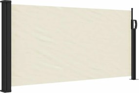 vidaXL krémszínű behúzható oldalsó napellenző 100 x 500 cm