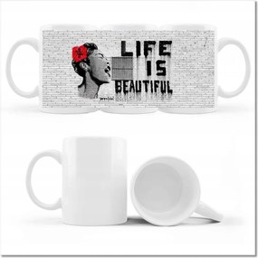 Fotó bögre Banksy Life is beautiful