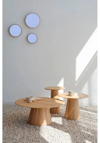 Tölgyfa kerek tárolóasztal ø 55 cm Mushroom – Gazzda