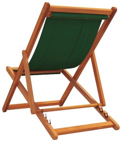 2 db összecsukható zöld szövet strandszék