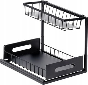 Konyhai polc emeletes állvány rendszerező polc a mosogató alatti pultszekrényhez