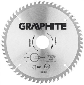 KŐRFŰRÉSZLAP 185*30MM 60FOG. GRAPHITE