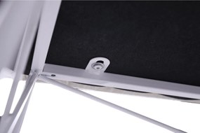 Dizájnos lóca, bézs szövet/fehér fém, RIVOLA