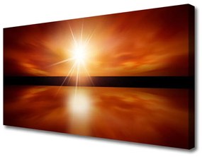 Canvas kép Sun Sky víz táj 120x60 cm