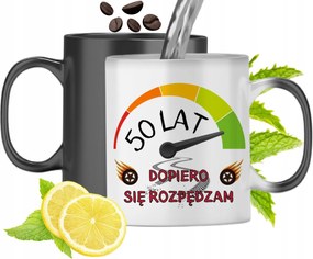 Mágikus Bögre 50. Születésnapra Színváltós, fényképes nyomattal