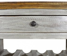 tömör mahagóni fa bortartó állvány 55 x 23 x 85 cm