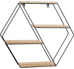 STILISTA Fali polc 51 x 58 x 11 cm világos fa