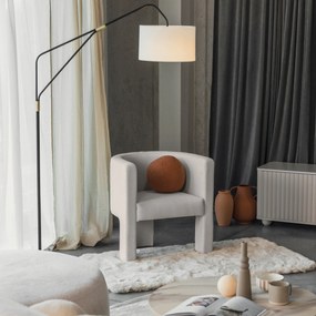 Krém színű design fotel MILU