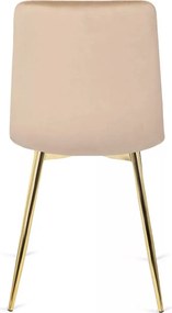 Krémszínű Bársony Étkezőszék YORK Belföldi Raktárról