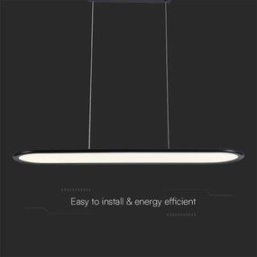 LED Csillár zsinóron LED/24W/230V 3000K fekete