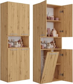 1K DK fürdőszoba szekrény, tölgy