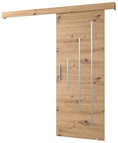 Tolóajtó 90 cm Sharlene Y (artisan tölgy + artisan tölgy + ezüst). 1044009
