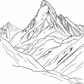 Poszter 40x50cm Hegyi vázlat