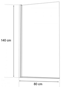 Eva 80x140 cm kádparaván