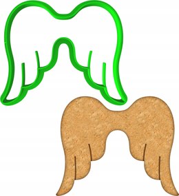 HĂșsvĂ©ti MĂ©zeskalĂĄcs Forma HĂșsvĂ©ti angyalszĂĄrny 8cm