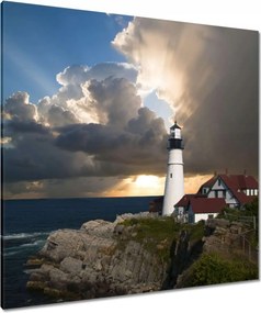 Vászonkép 90x90 Világítótorony Tenger