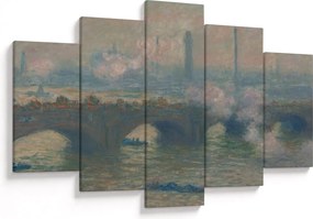 Kép - Claude Monet, Waterloo Bridge, Gray Day, reprodukciók (150x105 cm)