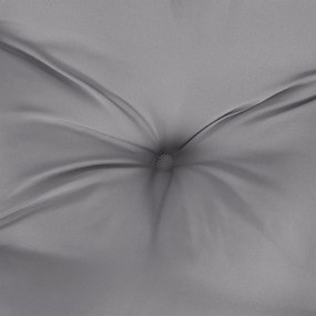 2 db szürke oxford szövet kerti padpárna 100 x 50 x 7 cm
