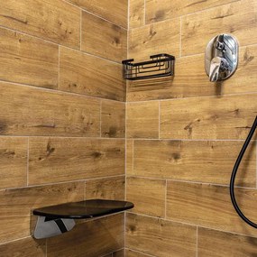 Mereo Mereo, Zuhanyülőke, duroplast, fekete, MER-CSS121B