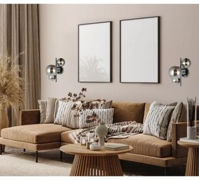 ITALUX WL-406007-3A-BCR - Fali lámpa CANELLO 3xG9/5W/230V fekete