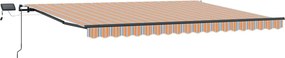 vidaXL Behúzható napellenző Sokszínű 400 ×300 cm szövet