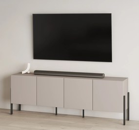 Jukon tévéállvány 204 cm – kasmír / fekete lábak
