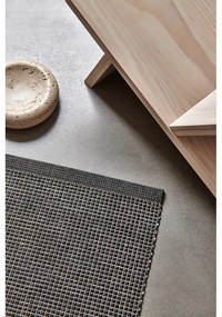 Antracitszürke kültéri-beltéri futószőnyeg 70x240 cm Emm Black Linen – Pappelina