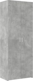 vidaXL betonszürke szerelt fa magasszekrény 70 x 42,5 x 185 cm