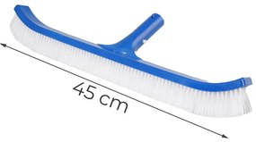 Hajlított medence tisztító kefe 45 cm