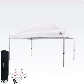 Kerti partysátor 3x4,5 m: Az Ön kuckója a pihenéshez és az ünneplésekhez - falak nélkül - Fehér