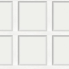 Tapéta Fehér Burkolat Angol Fa 3D Hatás