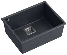 gránit mosogató DAVID 50 Black Metallic