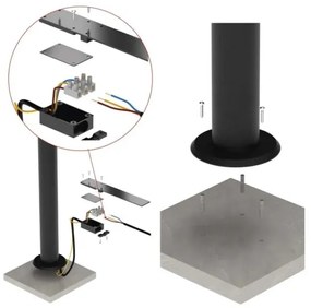 LED Kültéri flexibilis lámpa NIKA LED/12,5W/230V IP44 50 cm