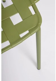 Zöld fém kerti szék szett 4 db-os Clover – Bizzotto